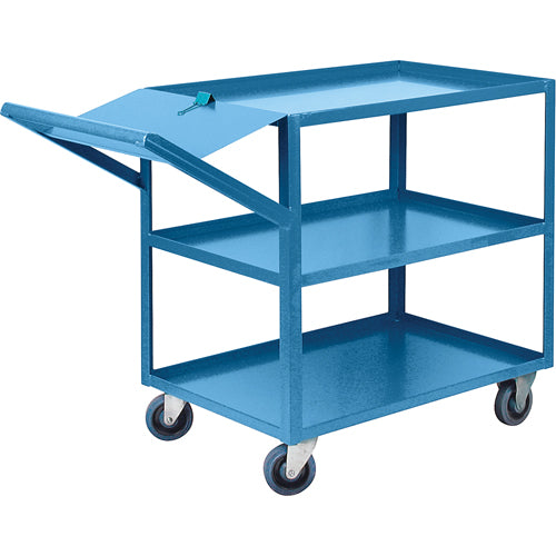 Chariots à cueillette, 36" h x 24" la x 52" p, 3 Tablettes, Capacité 1200 lb - MB443