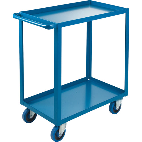 Chariots à tablettes robustes, 2 Tiers, 18" la x 36" h x 33" p, Capacité 1200 lb - MB445