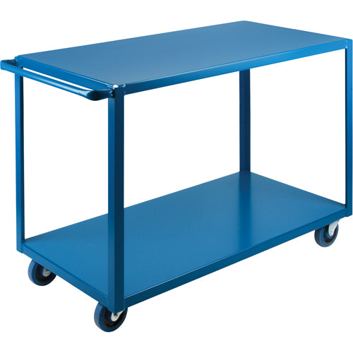 Chariots à tablettes robustes, 2 Tiers, 24" la x 36" h x 39" p, Capacité 1200 lb - MB446