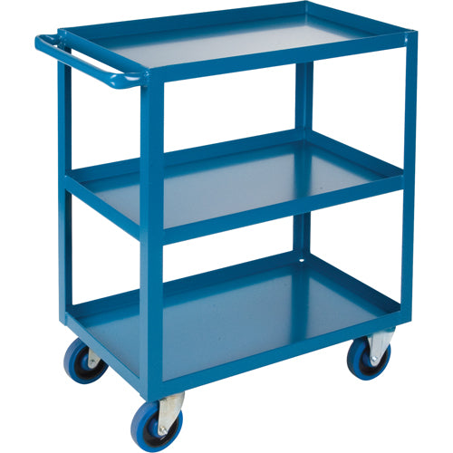 Chariots à tablettes robustes, 3 Tiers, 18" la x 36" h x 33" p, Capacité 1200 lb - MB456
