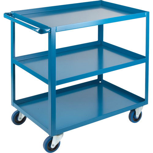 Chariots à tablettes robustes, 3 Tiers, 24" la x 36" h x 39" p, Capacité 1200 lb - MB459