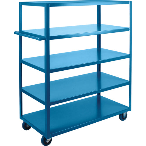 Chariots à tablettes robustes, 5 Tiers, 24" la x 61" h x 48" p, Capacité 1200 lb - MB477