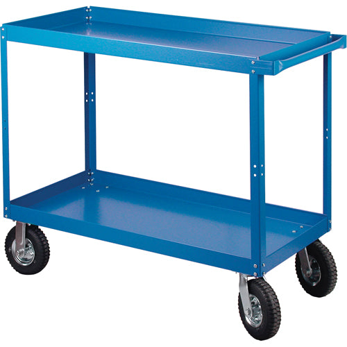 Chariots à tablette, 2 Tiers, 24" la x 40" h x 36" p, Capacité 900 lb - MB488