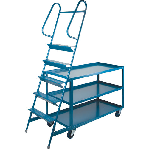 Chariots à cueillette, Acier, 24" la x 52" p, 3 tablettes, Capacité 1200 lb - MD442