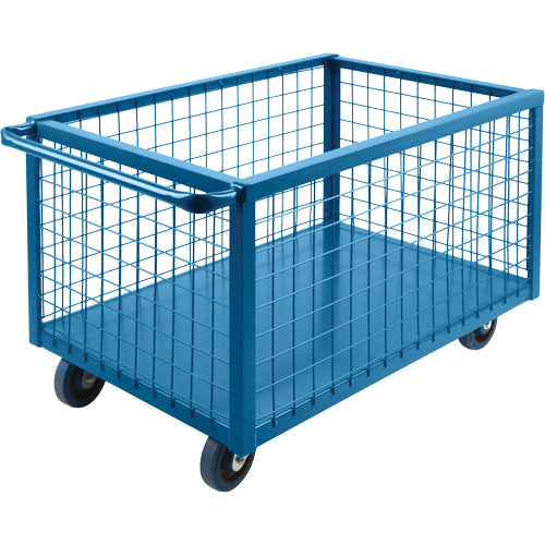 Caisson en treillis métallique, Acier, 63" lo x 24" la x 31,5" h, Volume 20 pi³, Capacité 1200 lb - ML187