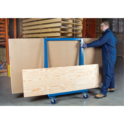 Chariot à plateforme en a pour panneaux/feuilles, 36" x 24" x 55", Capacité 1200 lb - MD216