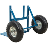 Diable à roue entièrement soudé, Prise Double, Acier, Hauteur de 46", Capacité 600 lb - MH300
