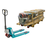 Transpalettes hydrauliques robustes démontés, Acier, 48" lo x 20,5" la, Capacité 6600 lb - MJ504
