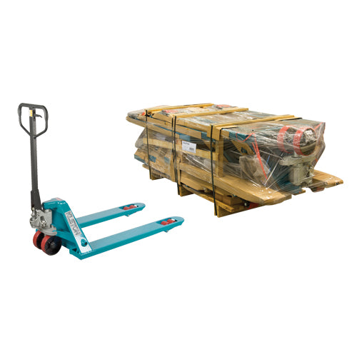 Transpalettes hydrauliques robustes démontés, Acier, 48" lo x 27" la, Capacité 6600 lb - MJ507