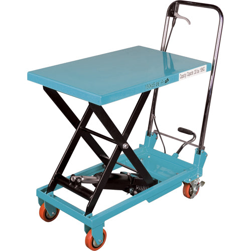 Table élévatrice robuste à ciseaux hydraulique, 27-1/2" lo x 17-3/4" la, Acier, Capacité 330 lb - MJ518