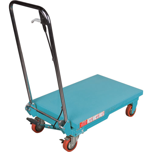 Table élévatrice robuste à ciseaux hydraulique, 27-1/2" lo x 17-3/4" la, Acier, Capacité 330 lb - MJ518