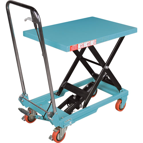 Table élévatrice robuste à ciseaux hydraulique, 27-1/2" lo x 17-3/4" la, Acier, Capacité 330 lb - MJ518