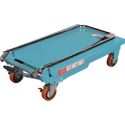 Table élévatrice robuste à ciseaux hydraulique, 27-1/2" lo x 17-3/4" la, Acier, Capacité 330 lb - MJ518