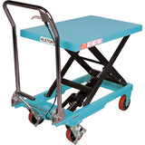 Table élévatrice robuste à ciseaux hydraulique, 32" lo x 19-3/4" la, Acier, Capacité 660 lb - MJ519
