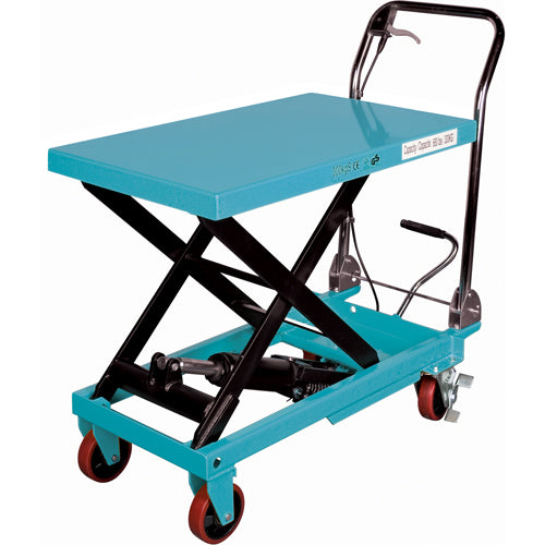 Table élévatrice robuste à ciseaux hydraulique, 32" lo x 19-3/4" la, Acier, Capacité 1100 lb - MJ521