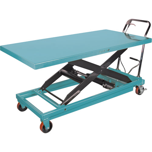 Table élévatrice robuste à ciseaux hydraulique, 63" lo x 31-7/8" la, Acier, Capacité 1100 lb - MJ522