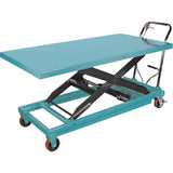 Table élévatrice robuste à ciseaux hydraulique, 63" lo x 31-7/8" la, Acier, Capacité 1100 lb - MJ522