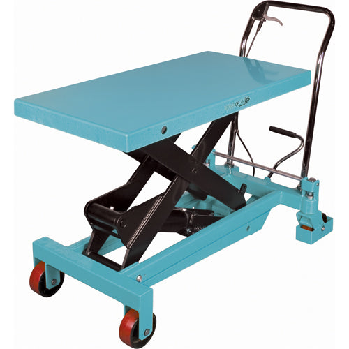 Table élévatrice robuste à ciseaux hydraulique, 40" lo x 20-1/8" la, Acier, Capacité 2200 lb - MJ524