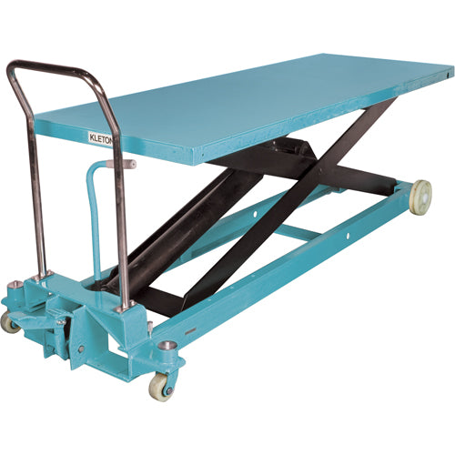Table élévatrice robuste à ciseaux hydraulique, 80-1/8" lo x 29-1/2" la, Acier, Capacité 2200 lb - MJ525