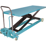 Table élévatrice robuste à ciseaux hydraulique, 80-1/8" lo x 29-1/2" la, Acier, Capacité 2200 lb - MJ525
