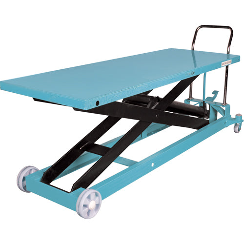 Table élévatrice robuste à ciseaux hydraulique, 80-1/8" lo x 29-1/2" la, Acier, Capacité 2200 lb - MJ525