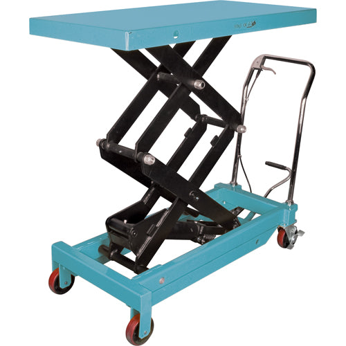 Table élévatrice robuste à ciseaux hydraulique, 48" lo x 24" la, Acier, Capacité 1545 lb - MJ526