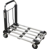 Chariots à plateforme pliants, Aluminium, 300 lb, 28" lo x 16" la, Hauteur 32" - MK990