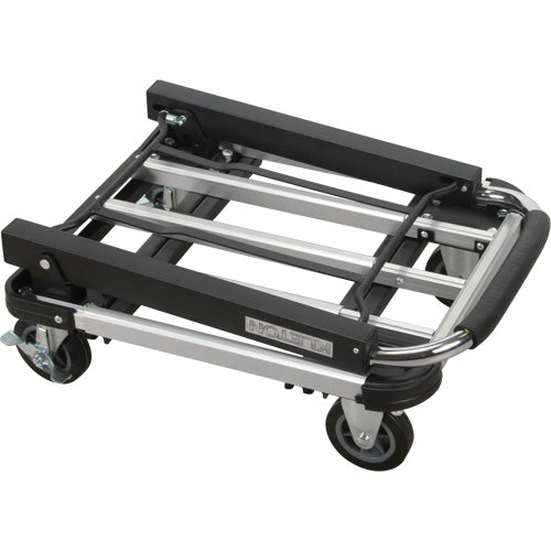 Chariots à plateforme pliants, Aluminium, 300 lb, 28" lo x 16" la, Hauteur 32" - MK990