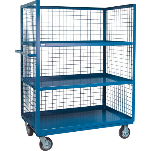 Chariots grillagés, Acier, 30" x 63" x 51", Capacité 2400 lb - ML217