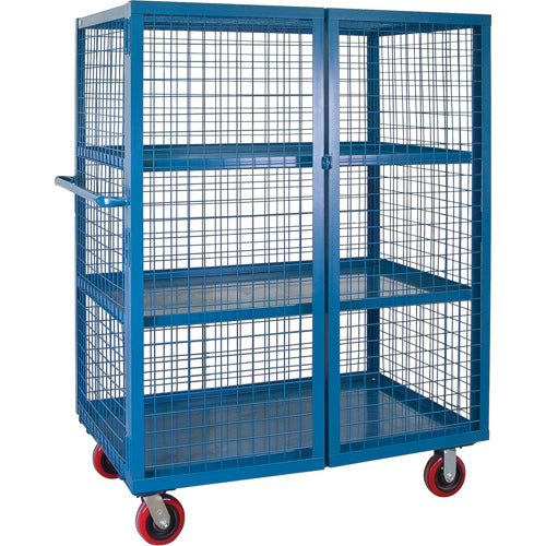 Chariot en treillis métallique, 3 niveaux, 51" lo x 32" la x 62,5" h, Cap. 2400 lb - ML259