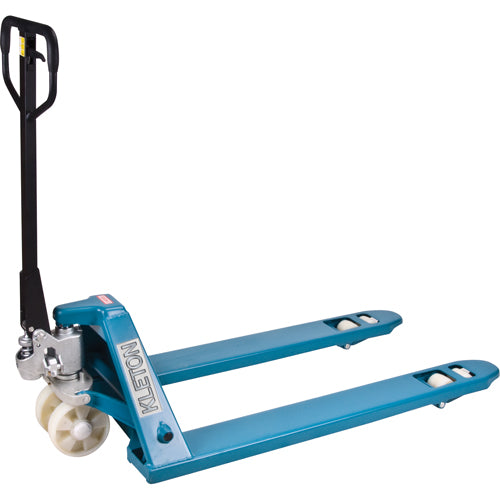 Transpalette hydraulique robuste, Acier, 48" lo x 27" la, Capacité 6600 lb - ML373