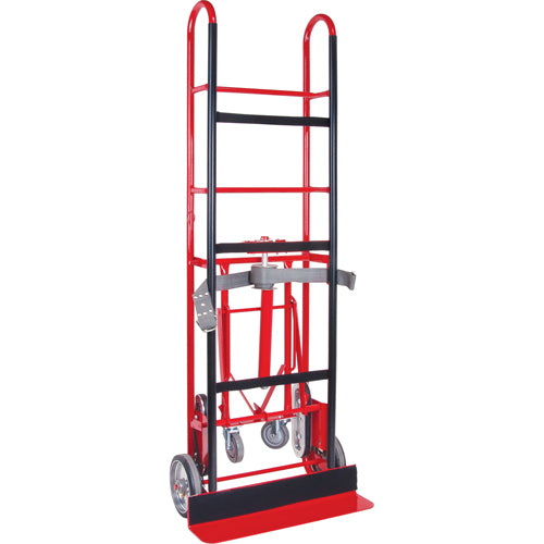 Diable de calibre industriel pour électroménagers, Acier, Capacité 850 lb, 24" la x 66" h - ML617