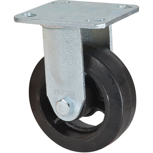 Roulette moulé, Fixe, 5" (127 mm), Caoutchouc, 440 lb (199 kg) - ML847