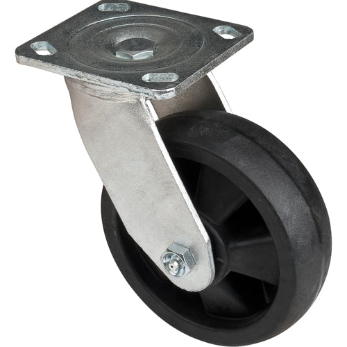 Roulettes haute température, Pivotant, 6" (152,4 mm), Nylon, 880 lb (399 kg) - ML861
