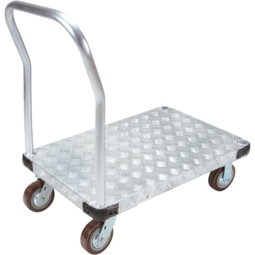 Chariots à plateforme en aluminium, 24" la x 48" lo, 3400 lb cap, Roues Polyuréthane - ML935