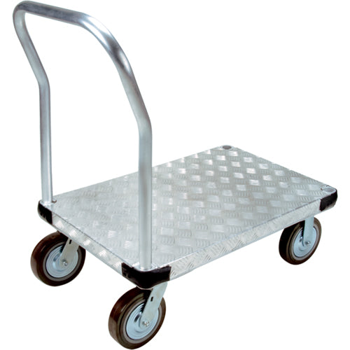 Chariots à plateforme en aluminium, 24" la x 48" lo, 4000 lb cap, Roues Polyuréthane - ML941