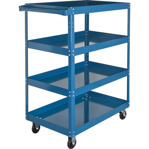 Chariots à tablette, 4 Tiers, 18" la x 61" h x 30" p, Capacité 900 lb - MN151