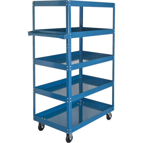 Chariots à tablette, 5 Tiers, 18" la x 61" h x 30" p, Capacité 900 lb - MN158