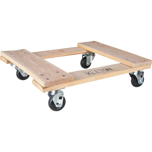 Socle roulant en bois dur, Roues en Polyoléfine, Capacité de 1000 lb, 18" la x 24" p x 7" h - MN201