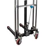 Gerbeur hydraulique à plateforme, Mécanisme Pompe au pied, Capacité de 880 lb, Levage max de 60" - MN397
