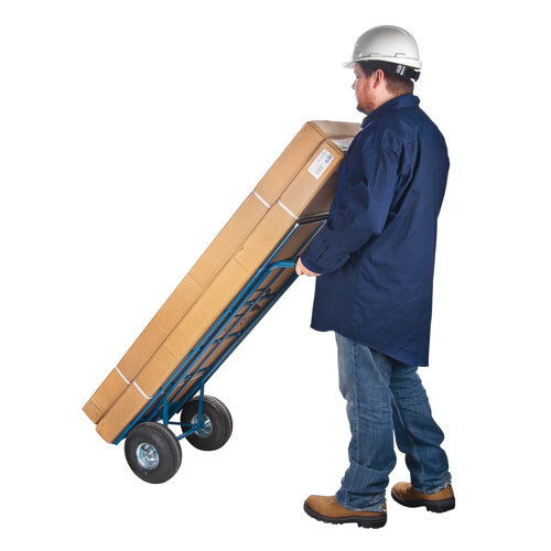 Load Retention Hand Trucks, Double Grip, Steel, 53" Height, 600 lb Capacity - MN412