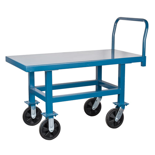 Chariots à plateforme surélevée, 60" lo x 30" la x Capacité 1000 lb, Roues en Pneumatique - MN418