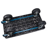 Plastic Platform Trucks, 48" L x 24" W, 900 lb Cap, Flat-Proof Wheels - MN438