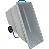 Chariot basculeur en acier, Polyéthylène, 0,625 vg³, Capacité de charge de 850 lb - MN981