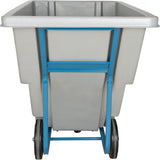 Chariot basculeur en acier, Polyéthylène, 0,625 vg³, Capacité de charge de 850 lb - MN981