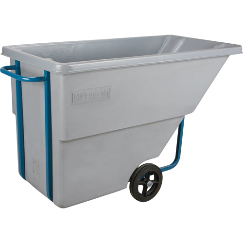 Chariot basculeur en acier, Polyéthylène, 0,625 vg³, Capacité de charge de 850 lb - MN981