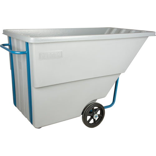 Chariot basculeur en acier, Polyéthylène, 1,1 vg³, Capacité de charge de 1250 lb - MN982