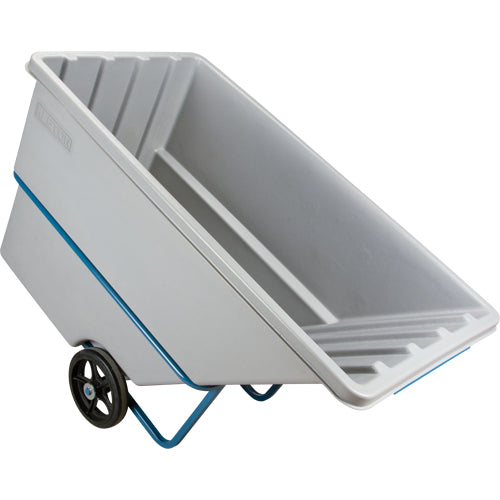 Chariot basculeur en acier, Polyéthylène, 1,1 vg³, Capacité de charge de 2000 lb - MN983