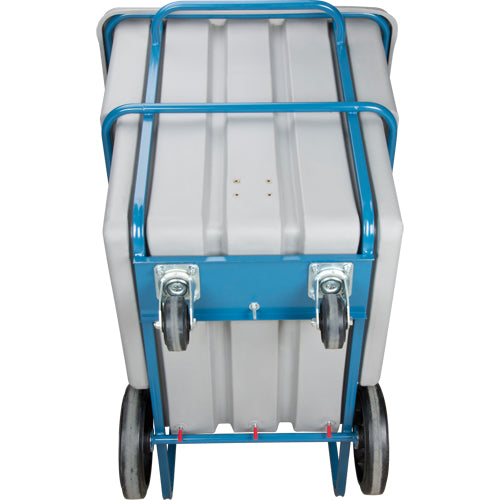 Chariot basculeur en acier, Polyéthylène, 1,1 vg³, Capacité de charge de 2000 lb - MN983