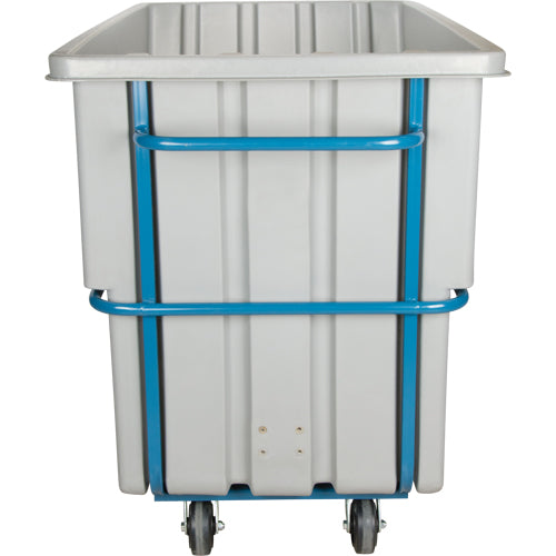 Chariot basculeur en acier, Polyéthylène, 1,1 vg³, Capacité de charge de 2000 lb - MN983